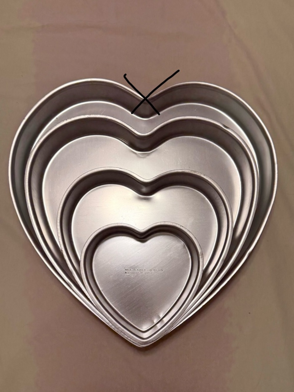 Wilton Heart Pans Set of 3